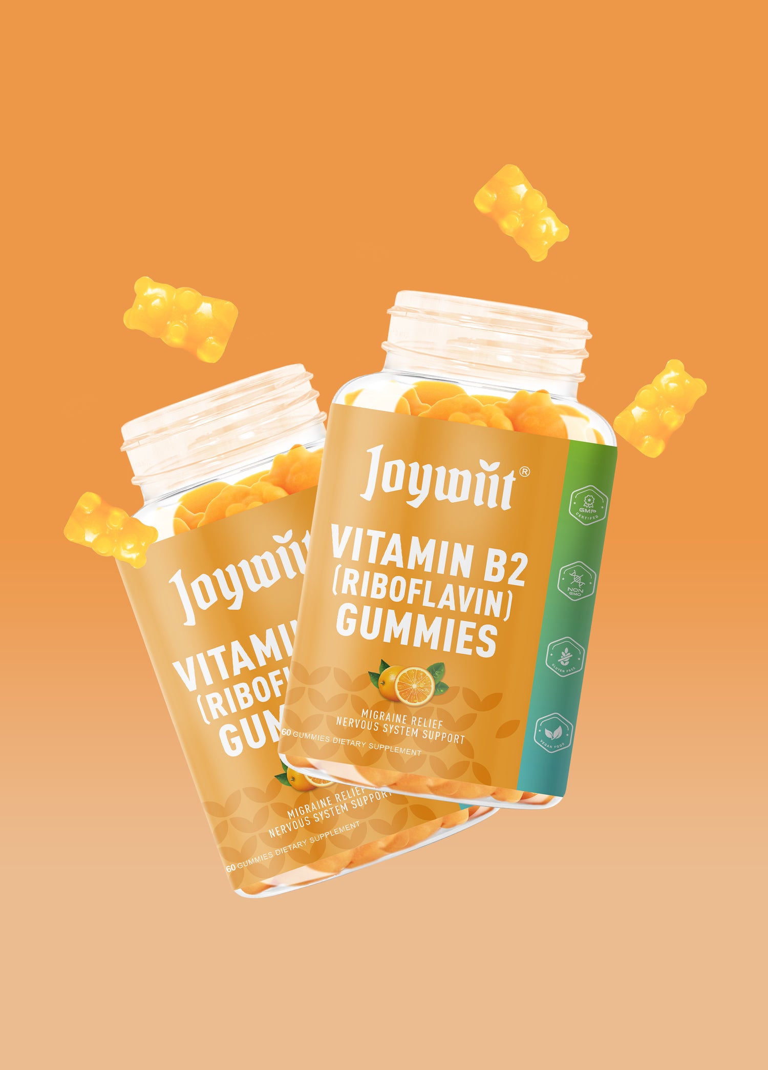 Vitamin B2(Riboflavin) Gummies（120 Count） - JOYWIIT