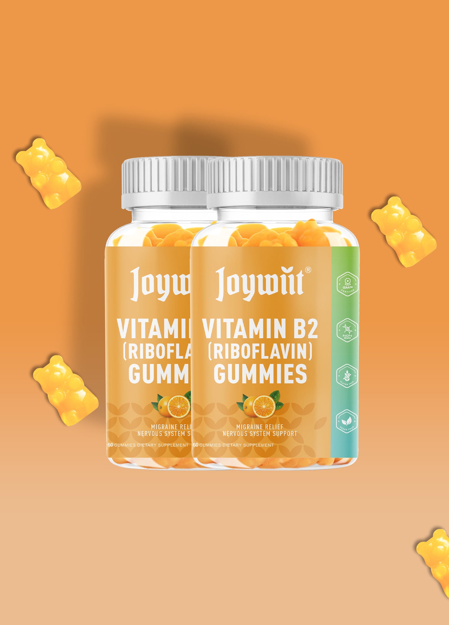 Vitamin B2(Riboflavin) Gummies（120 Count） - JOYWIIT