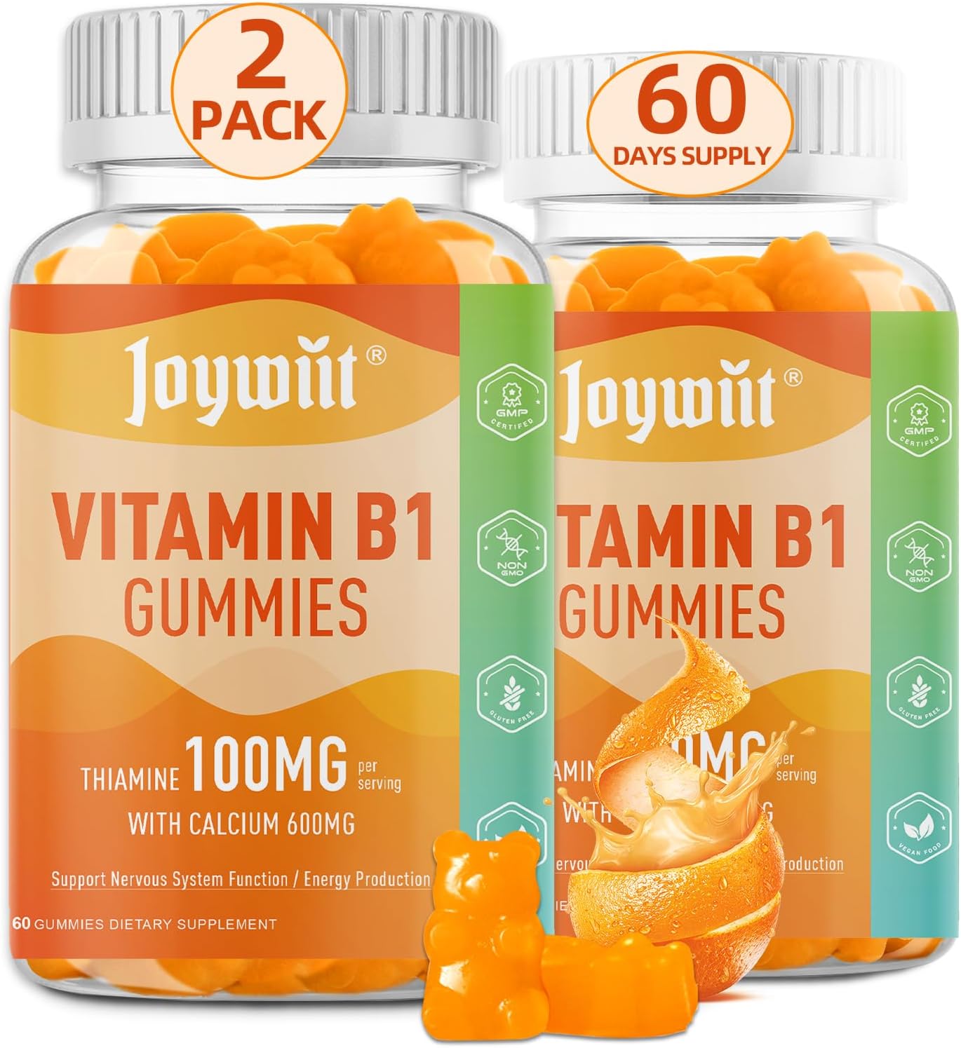 Vitamin B1 Gummies 100mg （120 count） - JOYWIIT