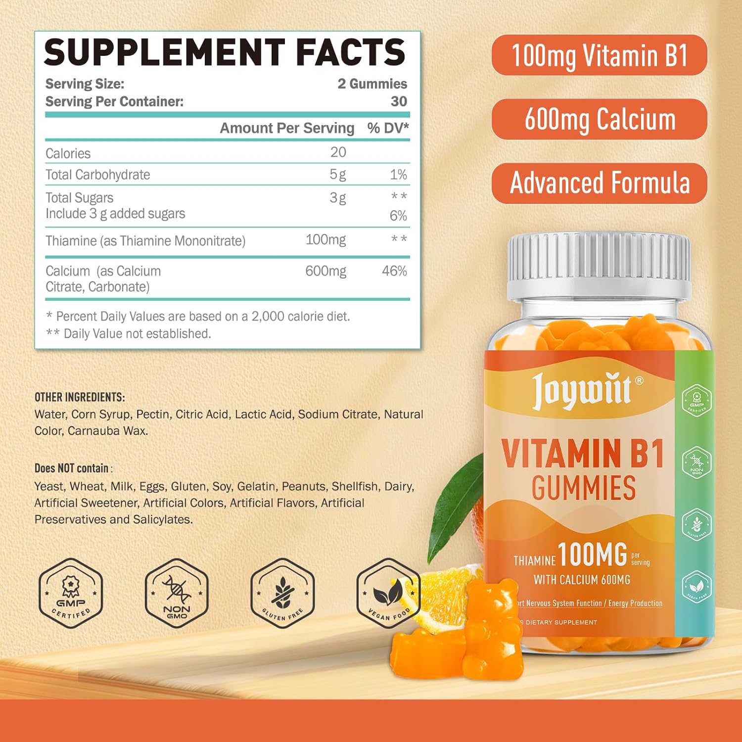 Vitamin B1 Gummies - JOYWIIT