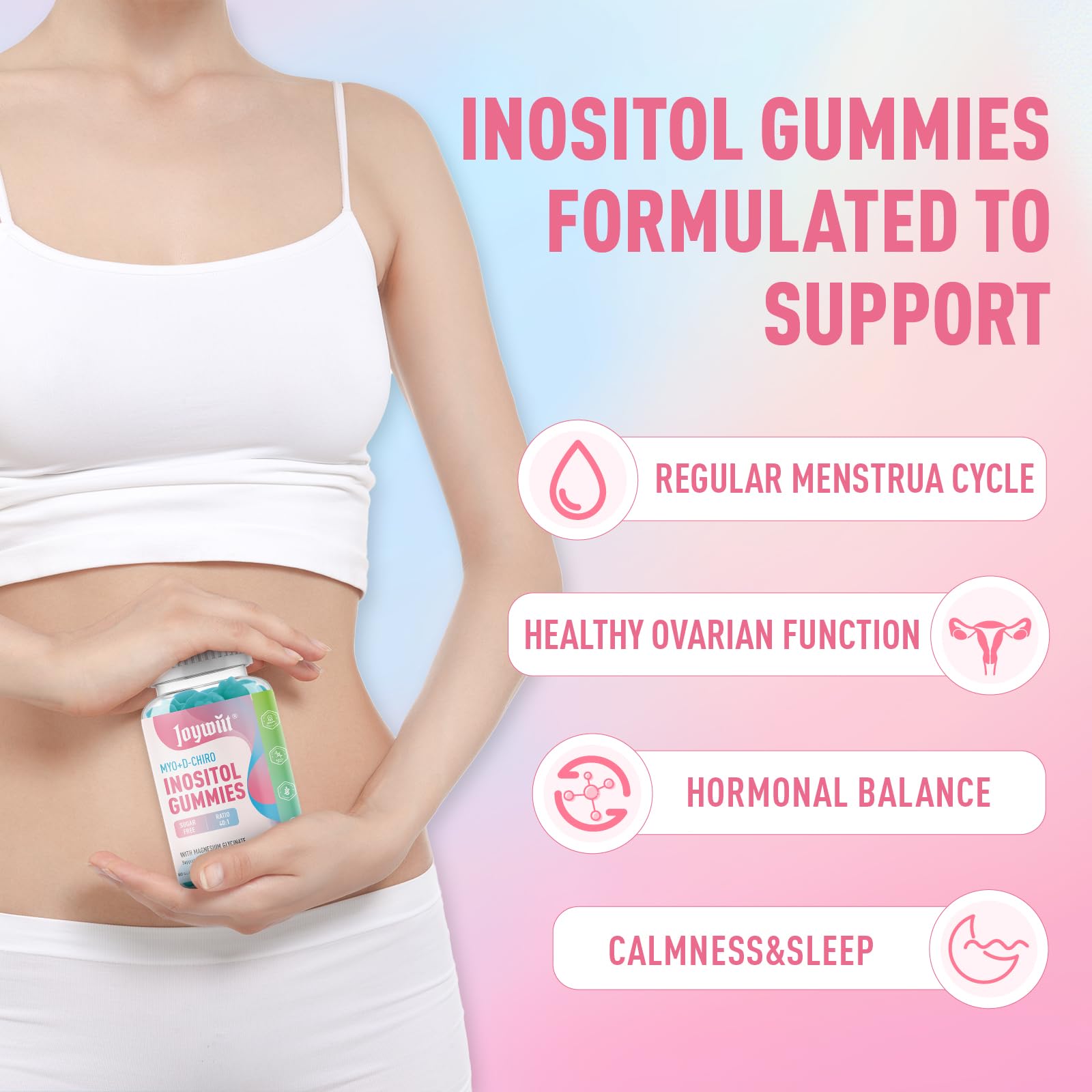 Sugar Free Inositol Gummies （120 Count） - JOYWIIT