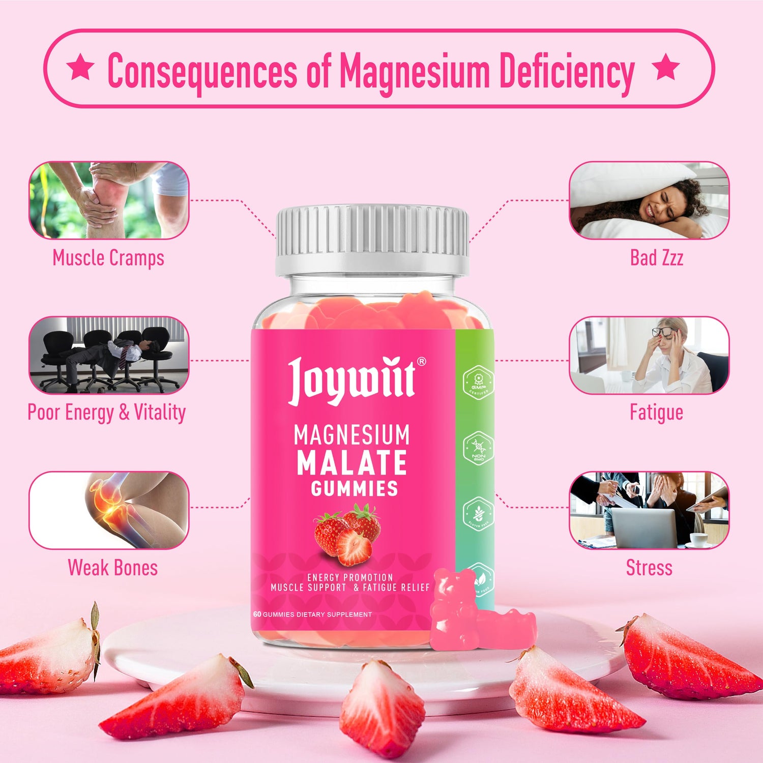 Magnesium Malate Gummies（120 Count） - JOYWIIT